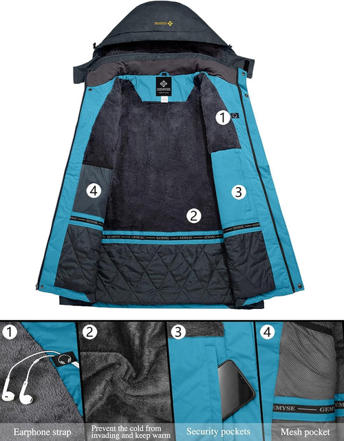 Load image into Gallery viewer, Women'S Mountain Waterproof Ski Snow Jacket Winter Windproof Rain Jacket
