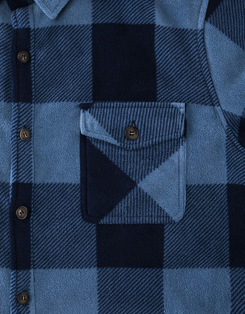Load image into Gallery viewer, Men'S Warm Sherpa Lined Fleece Plaid Flannel Shirt Jacket(All Sherpa Fleece Lined)

