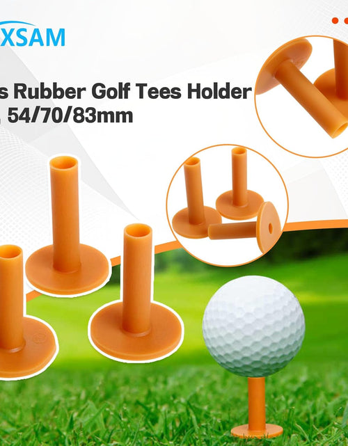 Load image into Gallery viewer, Rubber Golf Tees Holder Set, Plastic Golf Tees for Driving Range Golf Practice Mat Golf Training Indoor Outdoor Different Size

