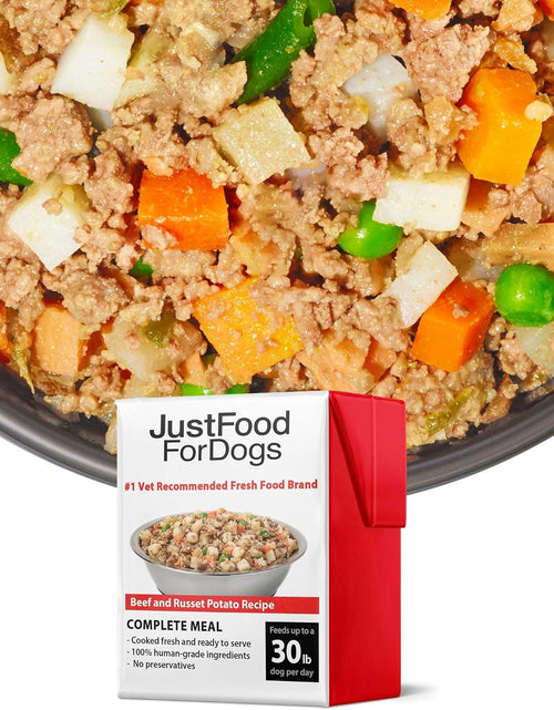 Load image into Gallery viewer, Pantry Fresh Wet Dog Food, Complete Meal or Dog Food Topper, Beef &amp; Russet Potato Human Grade Dog Food Recipe - 12.5 Oz (Pack of 6)
