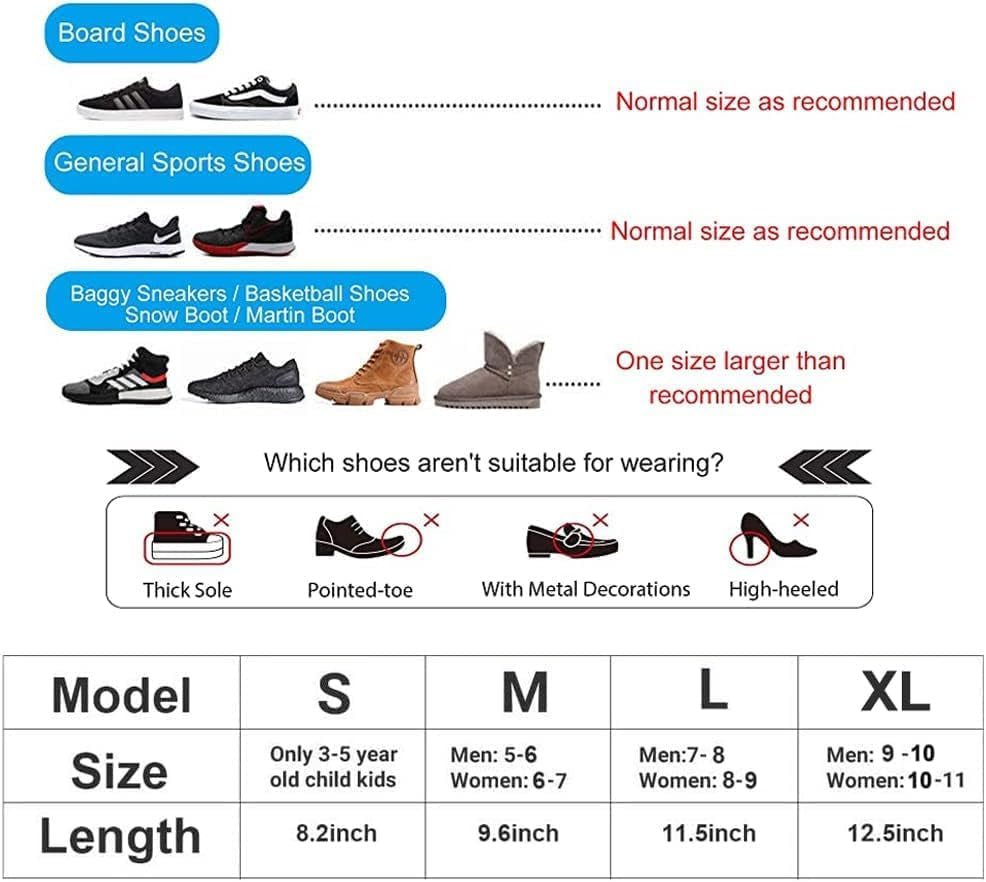 Waterproof Shoe Covers, Non-Slip Water Resistant Overshoes Silicone Rubber Rain Shoe Cover Protectors for Kids, Men, Women (Small, Black)