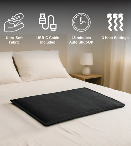LED Fast Charging Power Bank & Extra Large Electric Heating Pad: Power & Comfort Duo!
