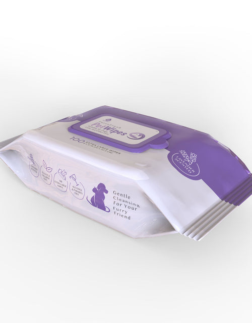 Load image into Gallery viewer, Furry Fresh Pet Wipes - Lavender Scented, 100 Extra Large Wipes

