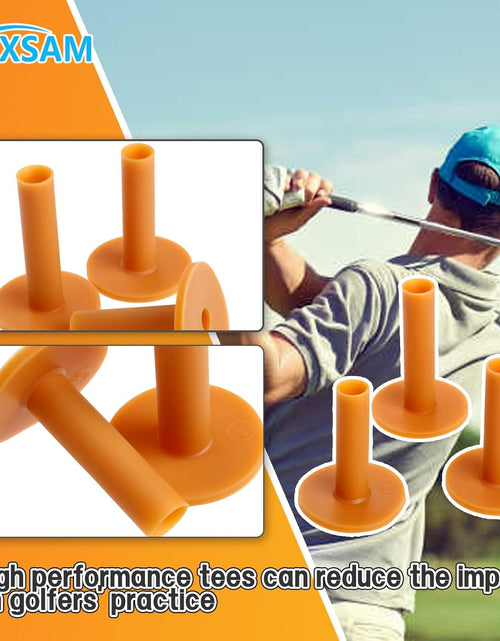Load image into Gallery viewer, Rubber Golf Tees Holder Set, Plastic Golf Tees for Driving Range Golf Practice Mat Golf Training Indoor Outdoor Different Size
