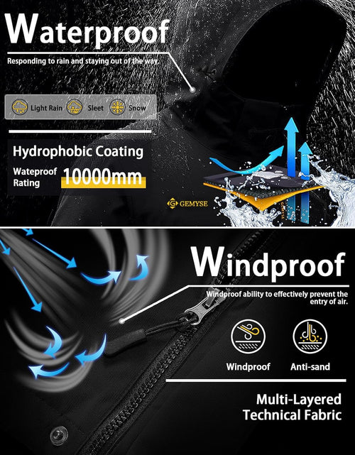 Load image into Gallery viewer, Women'S Mountain Waterproof Ski Snow Jacket Winter Windproof Rain Jacket
