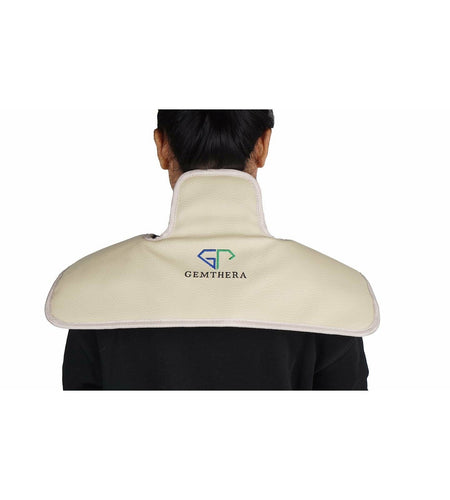 Jade Tourmaline Infrared Shoulder Heat Pad (White)